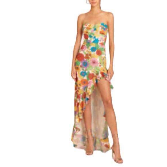 Amanda Uprichard Strapless Floral Gown Size XS NWT Retails $308 - Picture 2 of 7